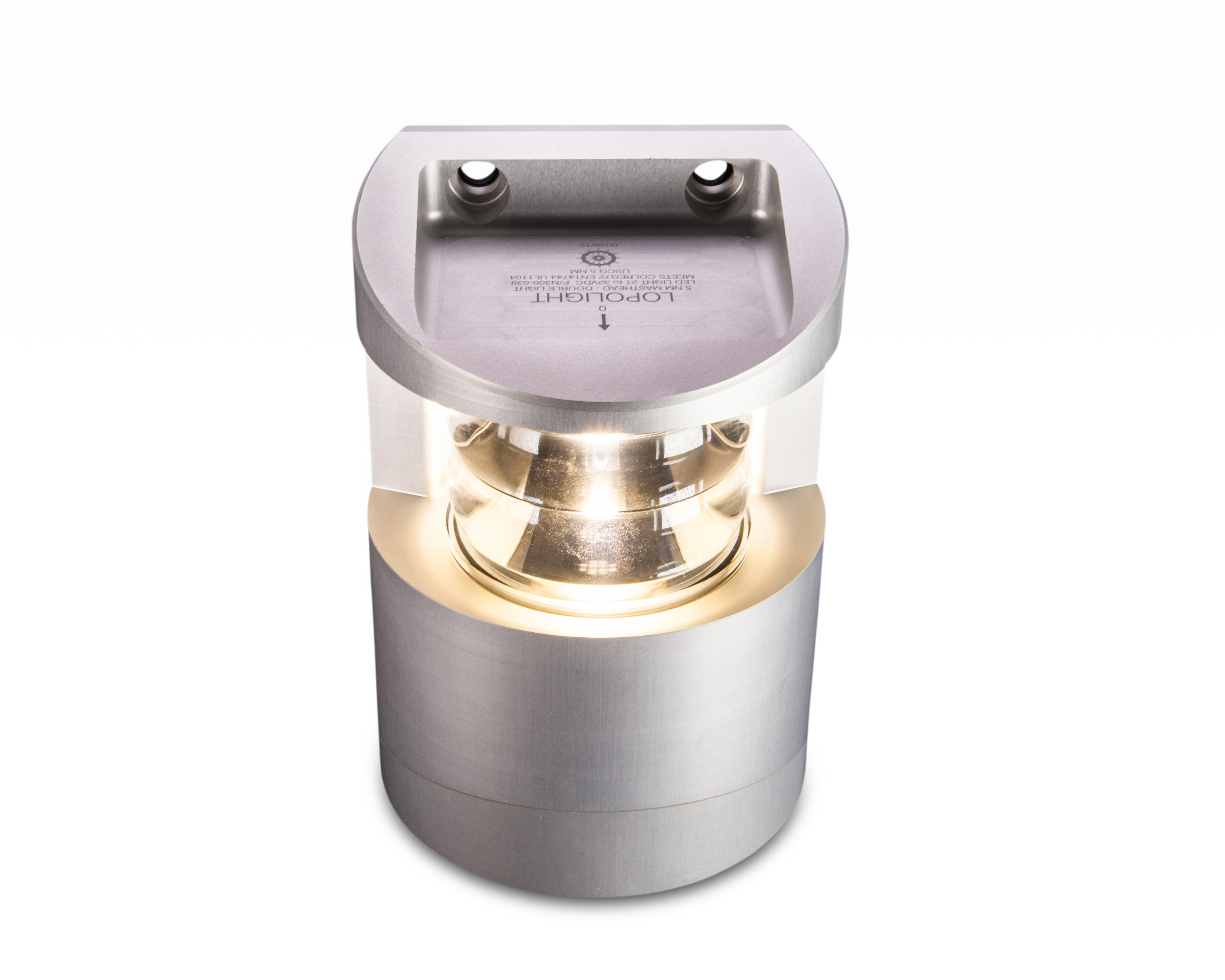 5nm Masthead, Double, silver anodized